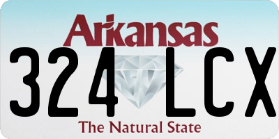 AR license plate 324LCX