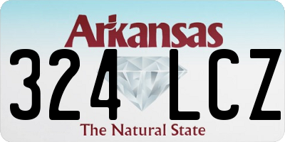 AR license plate 324LCZ