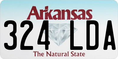 AR license plate 324LDA