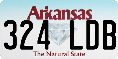 AR license plate 324LDB