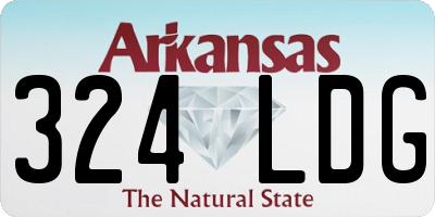 AR license plate 324LDG