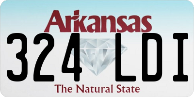AR license plate 324LDI