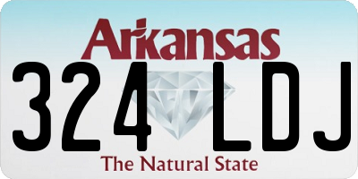 AR license plate 324LDJ