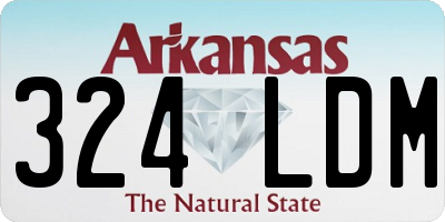AR license plate 324LDM