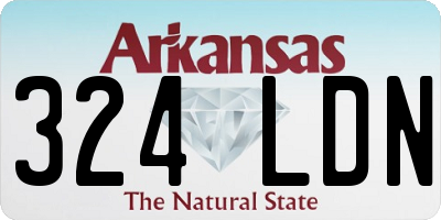 AR license plate 324LDN