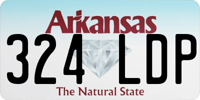 AR license plate 324LDP