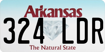 AR license plate 324LDR