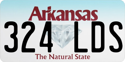 AR license plate 324LDS