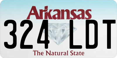 AR license plate 324LDT