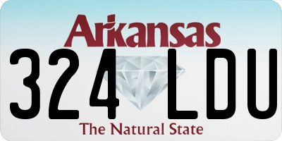 AR license plate 324LDU