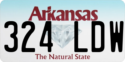 AR license plate 324LDW