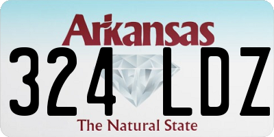 AR license plate 324LDZ