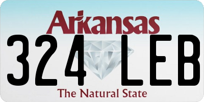AR license plate 324LEB