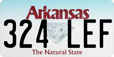 AR license plate 324LEF