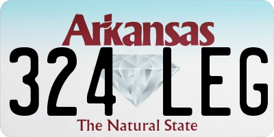 AR license plate 324LEG