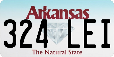 AR license plate 324LEI