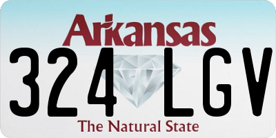 AR license plate 324LGV