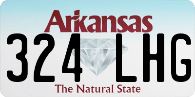 AR license plate 324LHG