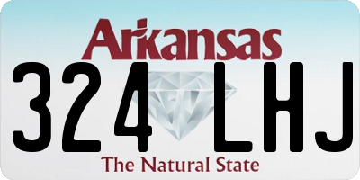 AR license plate 324LHJ
