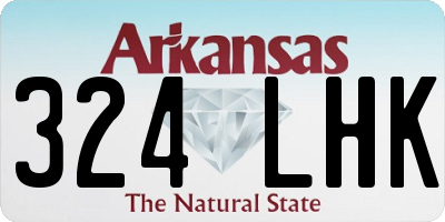 AR license plate 324LHK