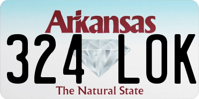 AR license plate 324LOK