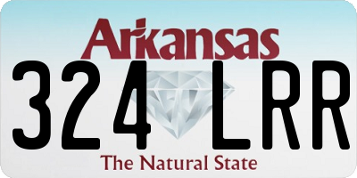 AR license plate 324LRR