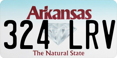 AR license plate 324LRV