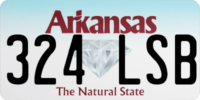 AR license plate 324LSB