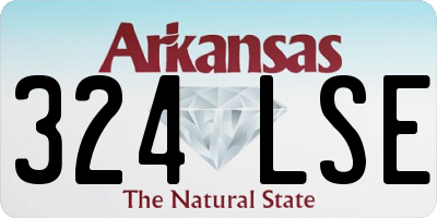 AR license plate 324LSE