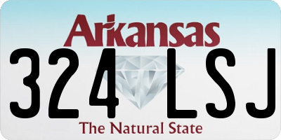 AR license plate 324LSJ