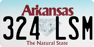 AR license plate 324LSM