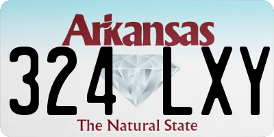AR license plate 324LXY