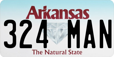 AR license plate 324MAN