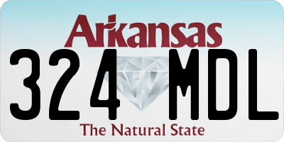 AR license plate 324MDL