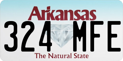 AR license plate 324MFE