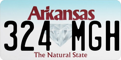 AR license plate 324MGH