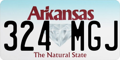 AR license plate 324MGJ