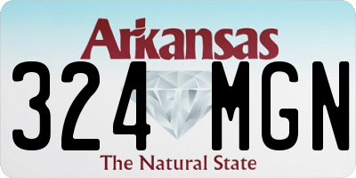 AR license plate 324MGN