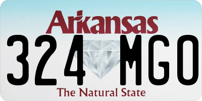 AR license plate 324MGO