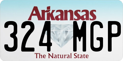 AR license plate 324MGP