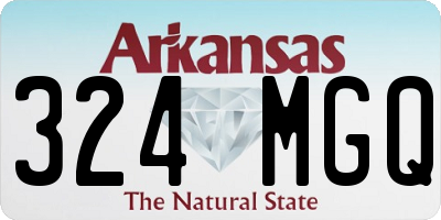 AR license plate 324MGQ