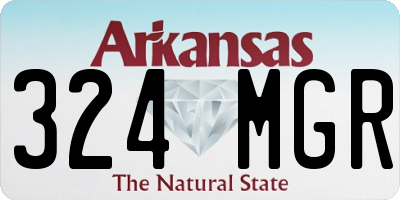 AR license plate 324MGR