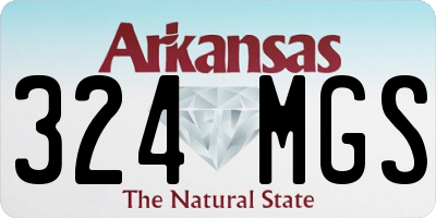 AR license plate 324MGS
