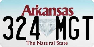 AR license plate 324MGT