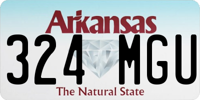 AR license plate 324MGU