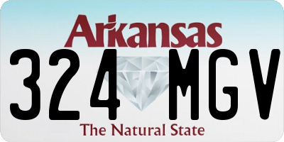 AR license plate 324MGV