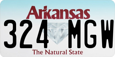 AR license plate 324MGW