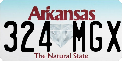 AR license plate 324MGX