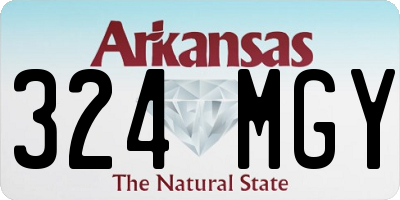 AR license plate 324MGY