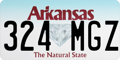AR license plate 324MGZ